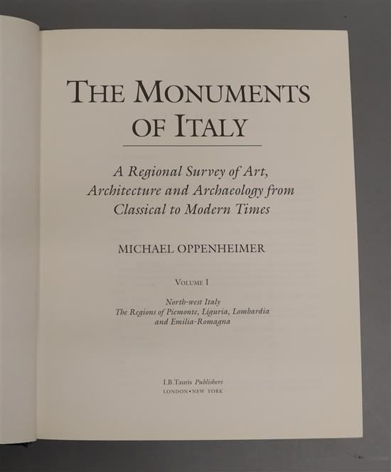 Oppenheimer, Michael - The Monuments of Italy, 6 vols, qto, original black cloth, London and New York 2002